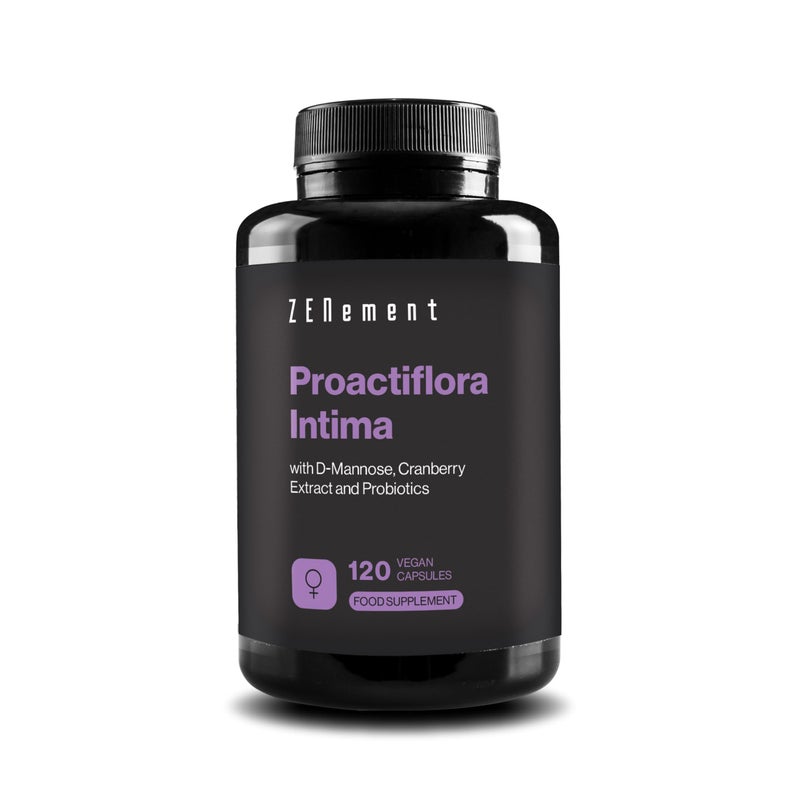 Zenement Proactiflora Intima â€“ with D-Mannose, Cranberry & 5 Probiotic Strains â€“ 120 Vegan Capsules, No Additives, Non-GMO, Gluten-Free, Lactose-Free, Soy-Free â€“ Zenement - Image 1